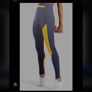 4 FOR $100  -  Navy and Yellow Gymshark Leggings
